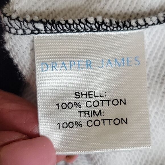 DRAPER JAMES Natalie Gingham Sweatshirt Size Medium NWT - Picture 8 of 10